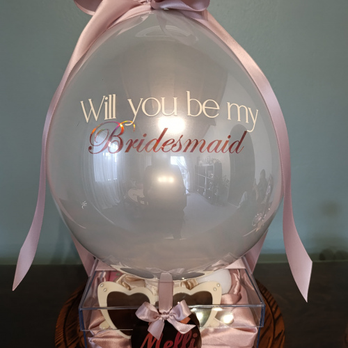 Bridesmaid Proposal Gift Box with Balloon – Custom Gift